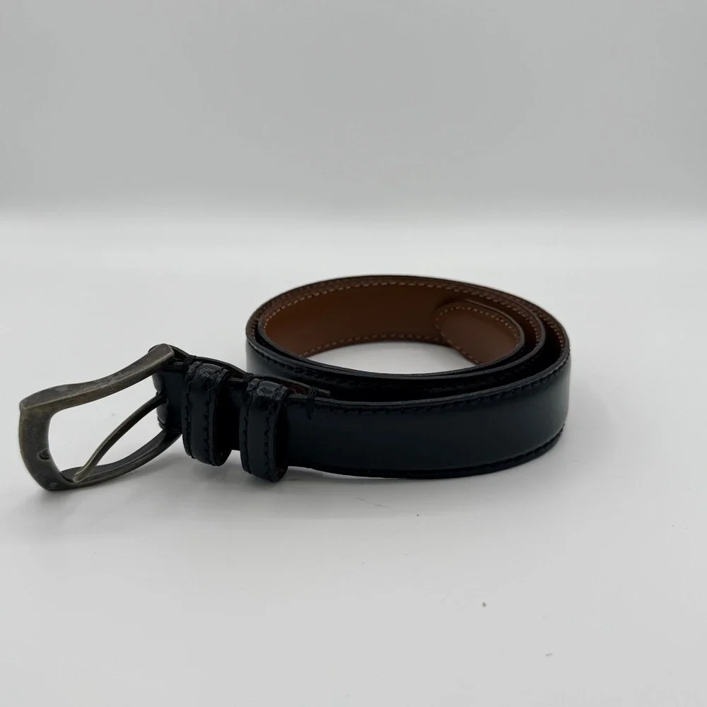 Joseph‎ Abboud Leather Belt 36 Black Brown Italy 1.75